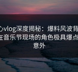 糖心vlog深度揭秘：爆料风波背后，大V在音乐节现场的角色极具爆点令人意外